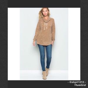 LAST 2 - Long Sleeve Funnel Neck Shirt